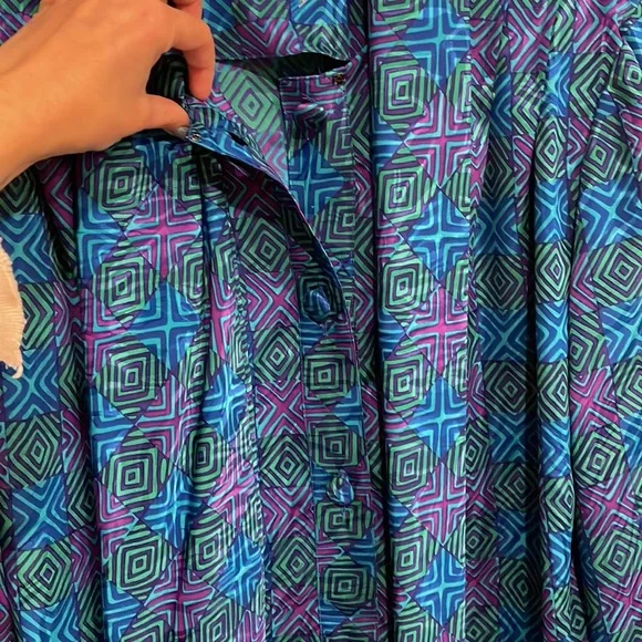 Vintage Papell Boutique Bow Neck Tie Dress - Picture 12 of 12